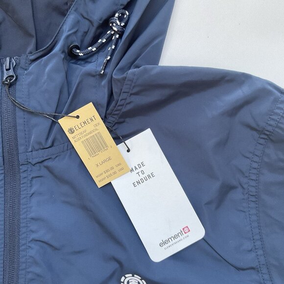 $65 Element Men’s Alder Fundamental Hooded Zip Jacket In Blocked Color Size XL - Picture 6 of 9
